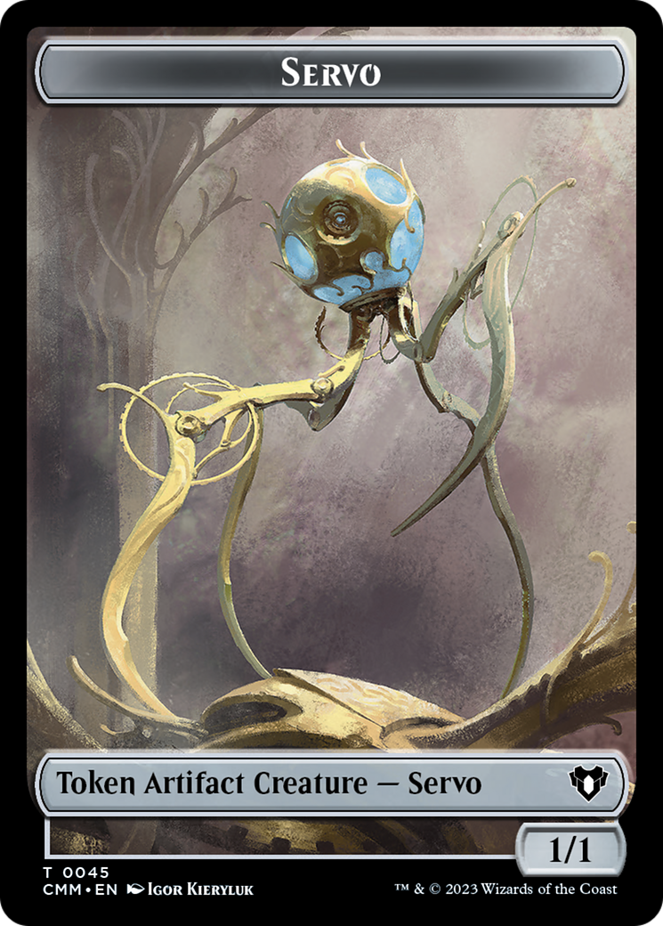 Soldier // Servo Double-Sided Token [Commander Masters Tokens] | Mindsight Gaming