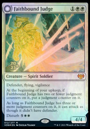 Faithbound Judge // Sinner's Judgment [Innistrad: Crimson Vow Prerelease Promos] | Mindsight Gaming