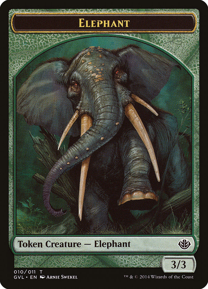 Elephant Token (Garruk vs. Liliana) [Duel Decks Anthology Tokens] | Mindsight Gaming