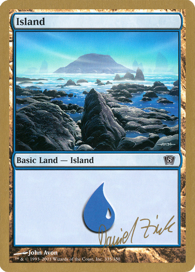 Island (dz335) (Daniel Zink) [World Championship Decks 2003] | Mindsight Gaming