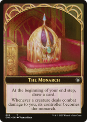 The Monarch // Golem Double-Sided Token [Phyrexia: All Will Be One Commander Tokens] | Mindsight Gaming