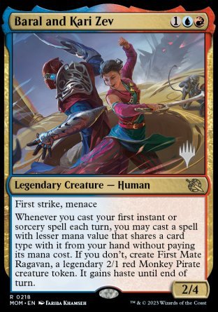 Baral and Kari Zev (Promo Pack) [March of the Machine Promos] | Mindsight Gaming