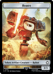 Robot // Food (0014) Double-Sided Token [Fallout Tokens] | Mindsight Gaming