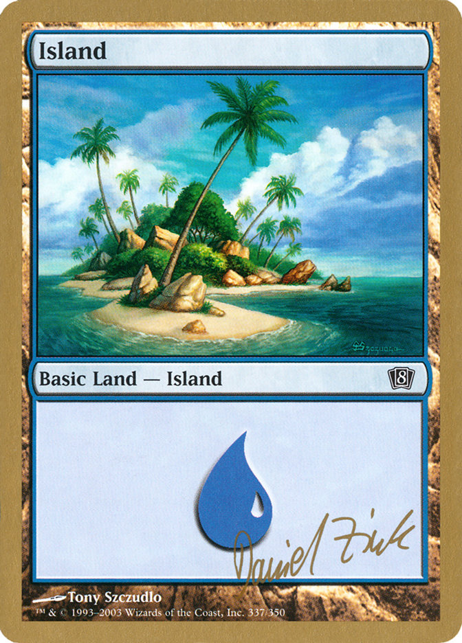 Island (dz337) (Daniel Zink) [World Championship Decks 2003] | Mindsight Gaming