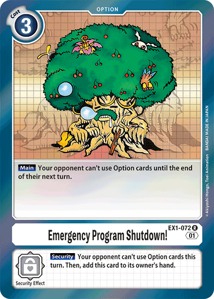 Emergency Program Shutdown! [EX1-072] [Classic Collection] | Mindsight Gaming