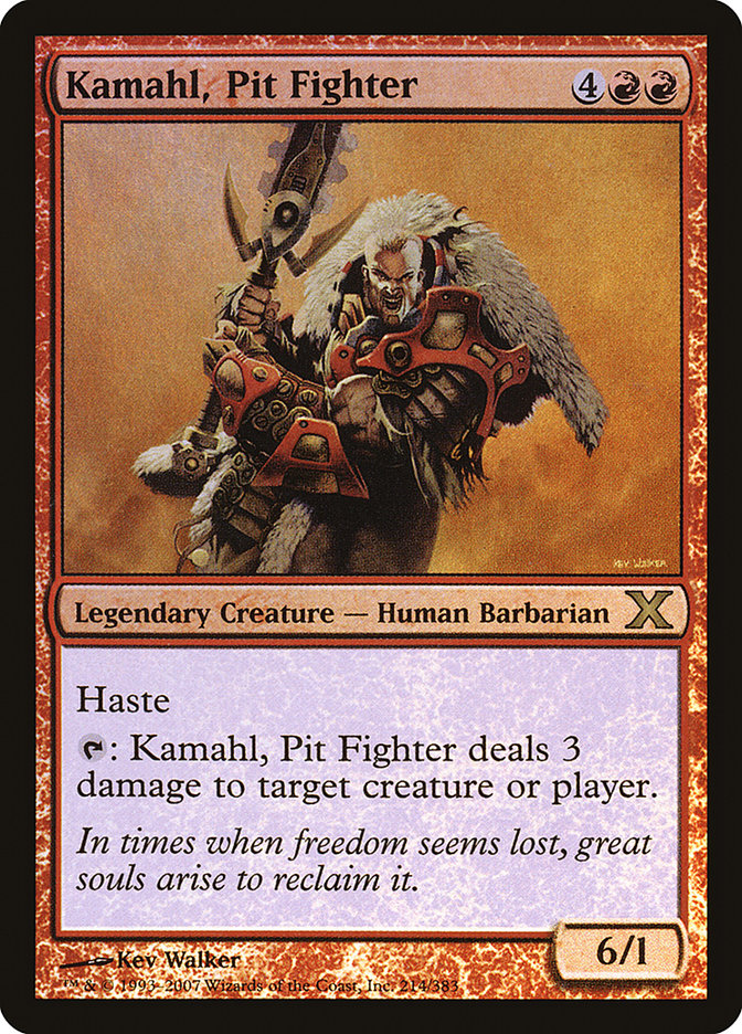 Kamahl, Pit Fighter (Premium Foil) [Tenth Edition] | Mindsight Gaming