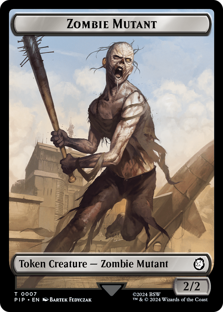 Energy Reserve // Zombie Mutant Double-Sided Token [Fallout Tokens] | Mindsight Gaming