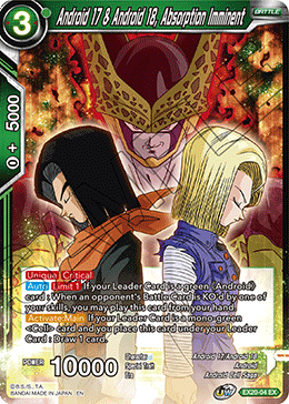 Android 17 & Android 18, Absorption Imminent (EX20-04) [Ultimate Deck 2022] | Mindsight Gaming