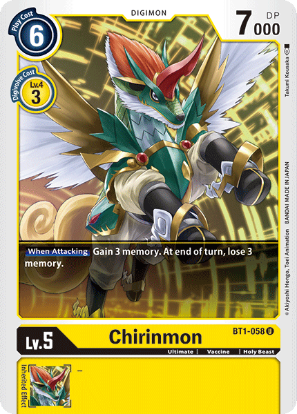 Chirinmon [BT1-058] [Release Special Booster Ver.1.0] | Mindsight Gaming
