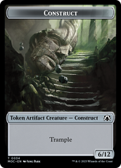 Phyrexian Golem // Construct Double-Sided Token [March of the Machine Commander Tokens] | Mindsight Gaming