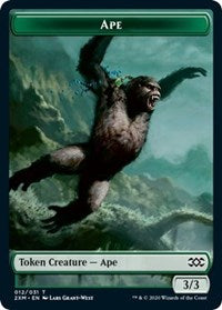 Ape // Elemental Double-sided Token [Double Masters Tokens] | Mindsight Gaming
