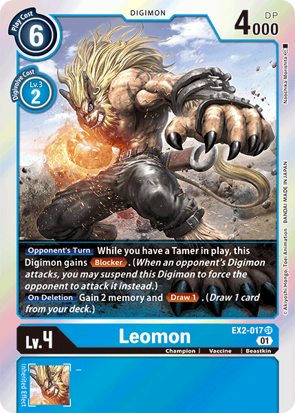 Leomon [EX2-017] [Digital Hazard] | Mindsight Gaming