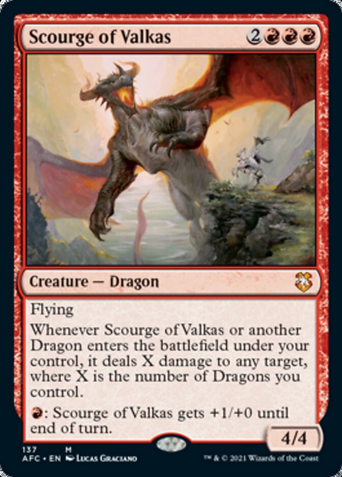 Scourge of Valkas [Dungeons & Dragons: Adventures in the Forgotten Realms Commander] | Mindsight Gaming