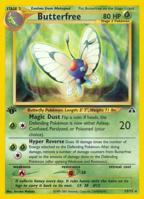 Butterfree (19/75) [Neo Discovery 1st Edition] | Mindsight Gaming