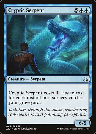 Cryptic Serpent [Amonkhet] | Mindsight Gaming