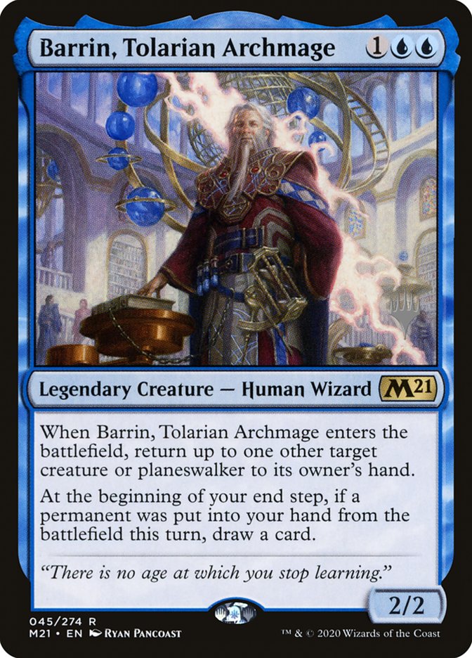 Barrin, Tolarian Archmage (Promo Pack) [Core Set 2021 Promos] | Mindsight Gaming
