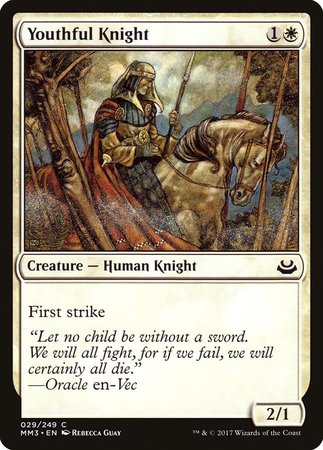 Youthful Knight [Modern Masters 2017] | Mindsight Gaming