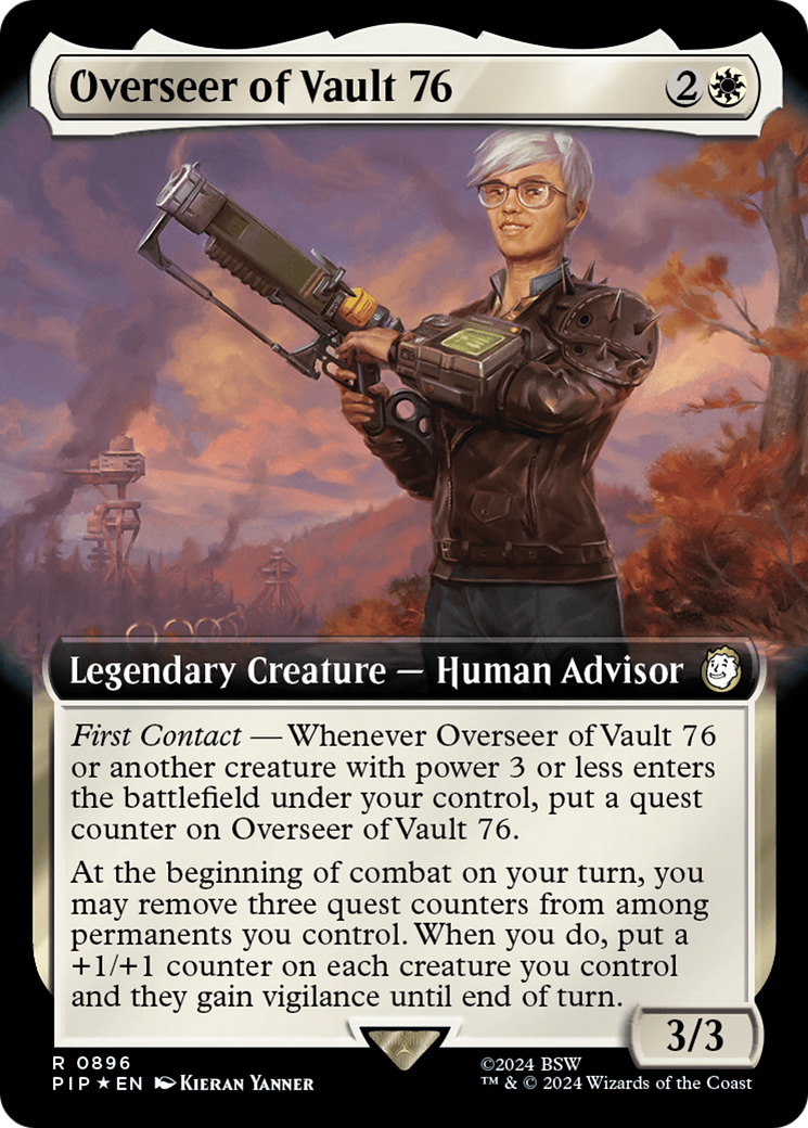 Overseer of Vault 76 (Extended Art) (Surge Foil) [Fallout] | Mindsight Gaming