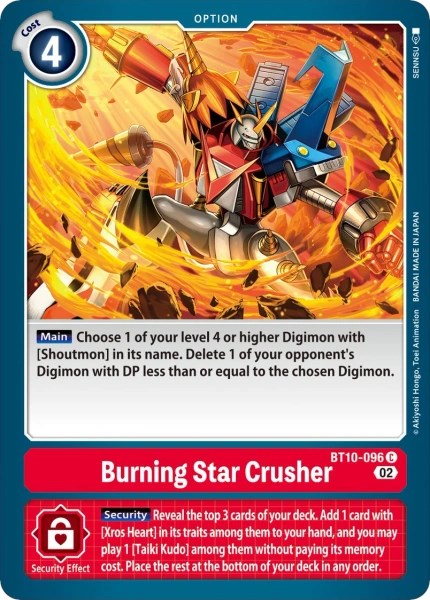 Burning Star Crusher [BT10-096] [Revision Pack Cards] | Mindsight Gaming