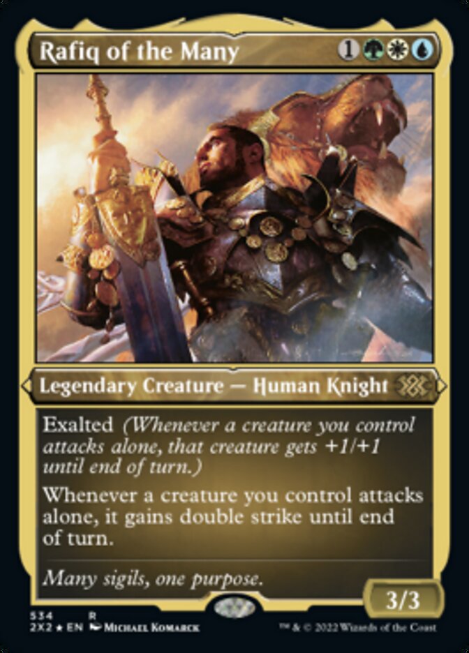 Rafiq of the Many (Foil Etched) [Double Masters 2022] | Mindsight Gaming