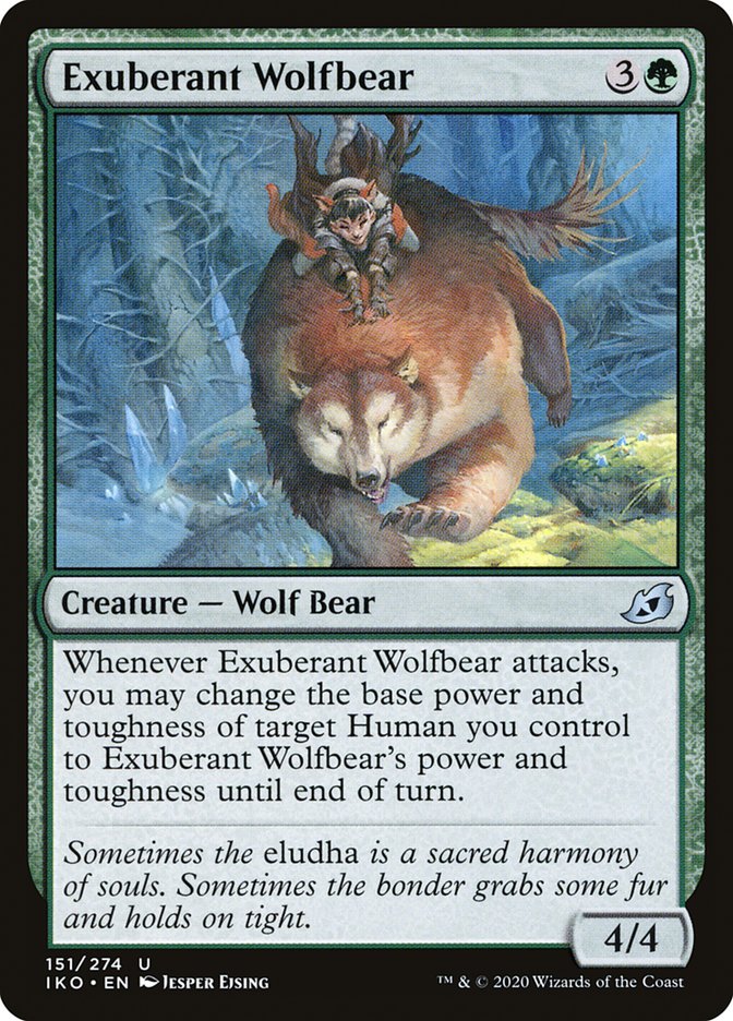 Exuberant Wolfbear [Ikoria: Lair of Behemoths] | Mindsight Gaming