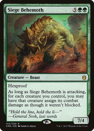 Siege Behemoth [Commander Anthology] | Mindsight Gaming