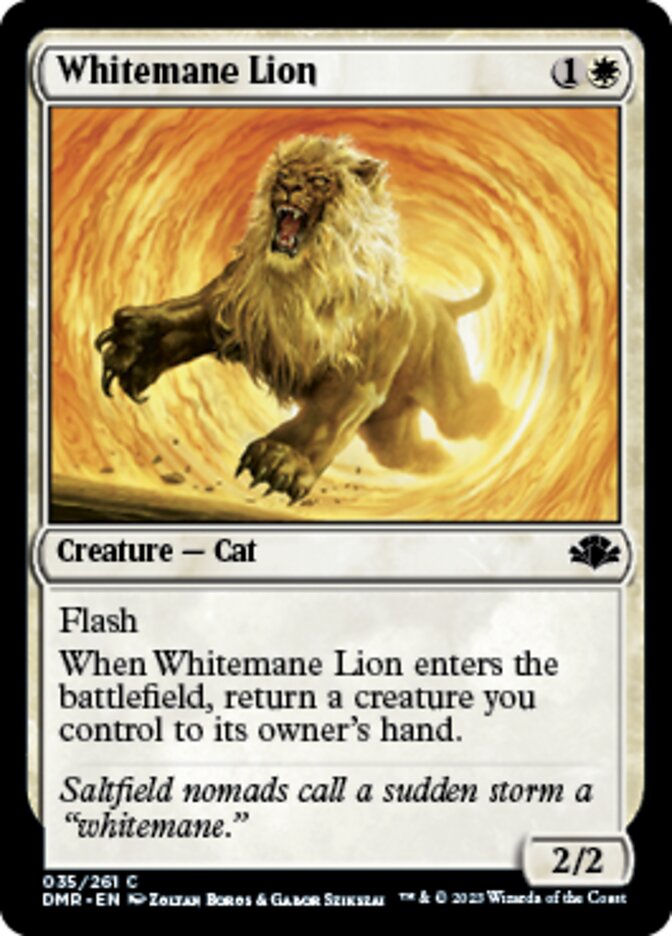 Whitemane Lion [Dominaria Remastered] | Mindsight Gaming