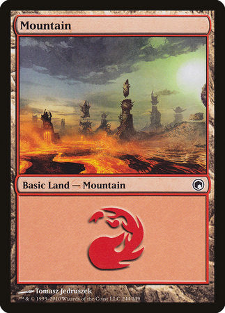 Mountain (244) [Scars of Mirrodin] | Mindsight Gaming