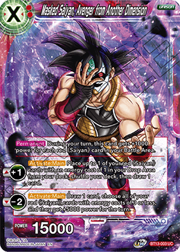 Masked Saiyan, Avenger from Another Dimension (Uncommon) [BT13-003] | Mindsight Gaming