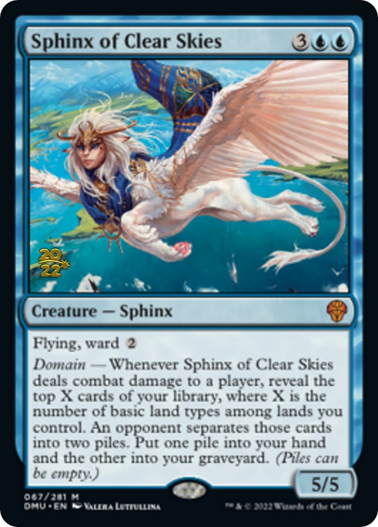 Sphinx of Clear Skies [Dominaria United Prerelease Promos] | Mindsight Gaming