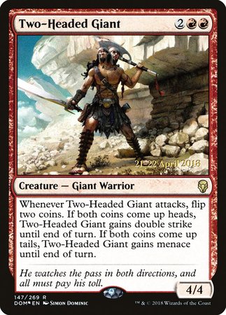 Two-Headed Giant [Dominaria Promos] | Mindsight Gaming