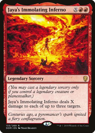 Jaya's Immolating Inferno [Dominaria] | Mindsight Gaming