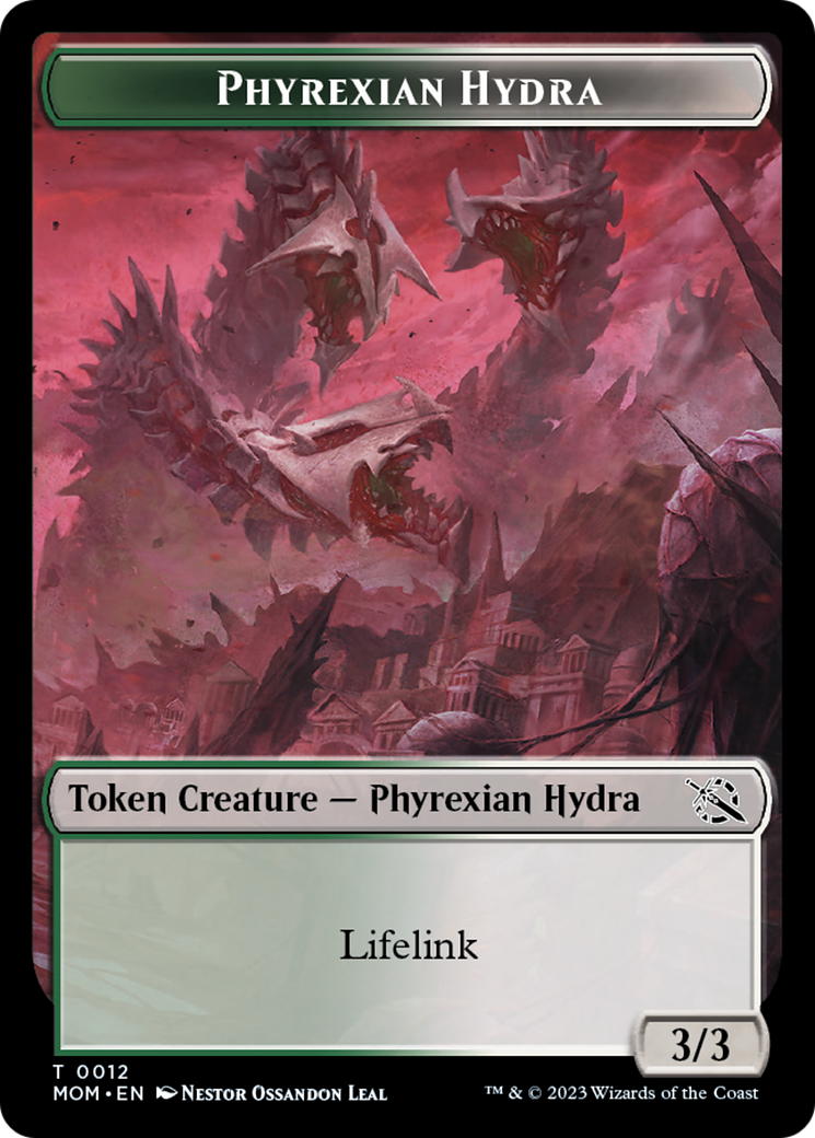 Elemental (9) // Phyrexian Hydra (12) Double-Sided Token [March of the Machine Tokens] | Mindsight Gaming