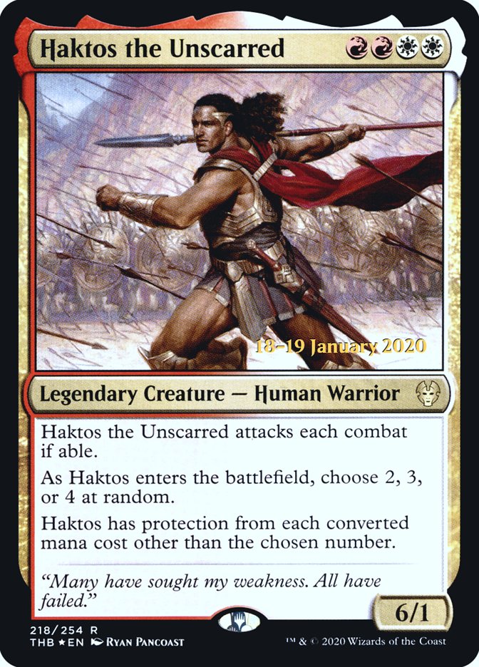 Haktos the Unscarred [Theros Beyond Death Prerelease Promos] | Mindsight Gaming