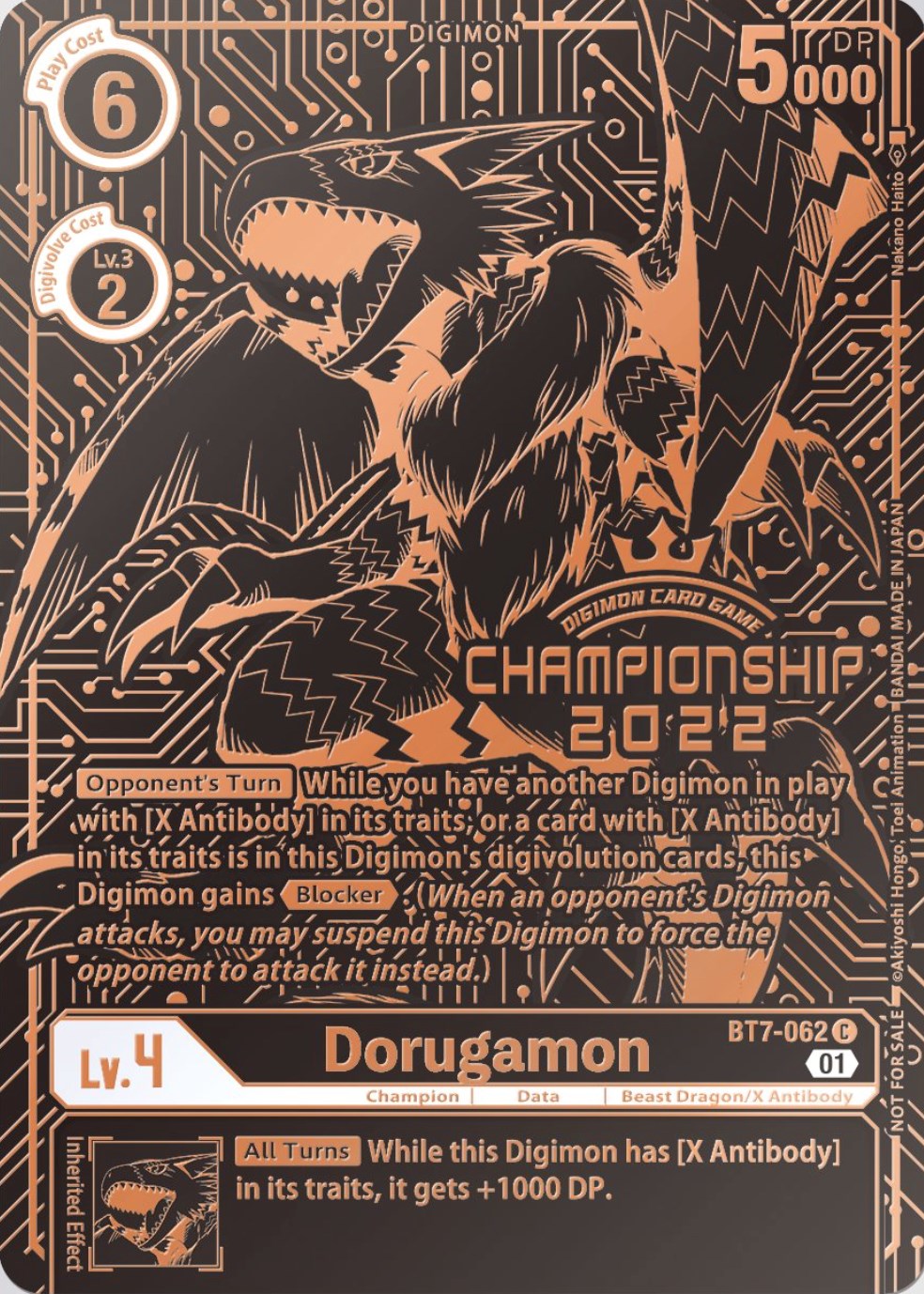 Dorugamon [BT7-062] (2022 Championship Finals 3rd Place) [Next Adventure Promos] | Mindsight Gaming