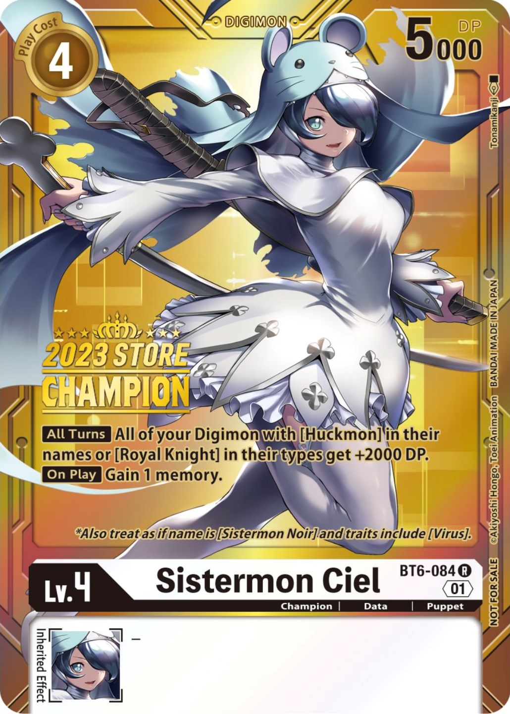 Sistermon Ciel [BT6-084] (2023 Store Champion) [Double Diamond Promos] | Mindsight Gaming