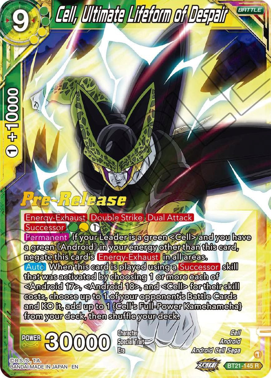 Cell, Ultimate Lifeform of Despair (BT21-145) [Wild Resurgence Pre-Release Cards] | Mindsight Gaming