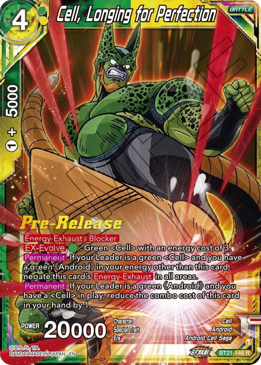 Cell, Longing for Perfection (BT21-146) [Wild Resurgence Pre-Release Cards] | Mindsight Gaming