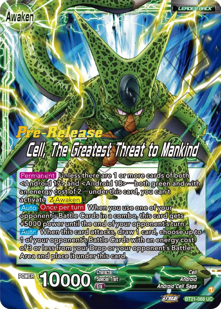 Cell // Cell, The Greatest Threat to Mankind (BT21-068) [Wild Resurgence Pre-Release Cards] | Mindsight Gaming