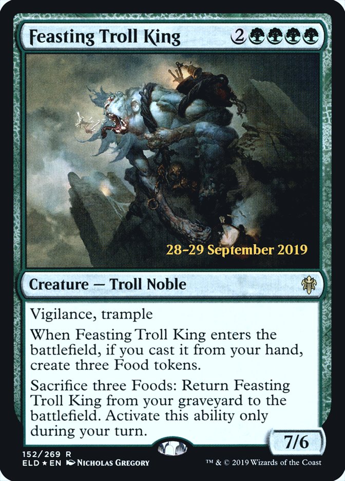 Feasting Troll King  [Throne of Eldraine Prerelease Promos] | Mindsight Gaming