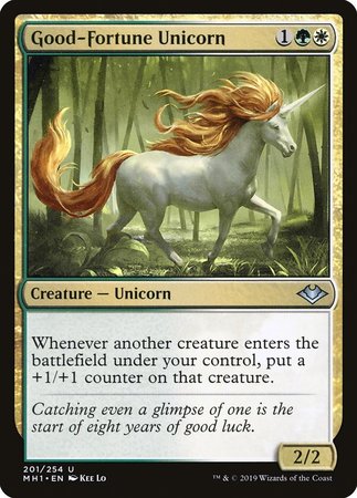Good-Fortune Unicorn [Modern Horizons] | Mindsight Gaming
