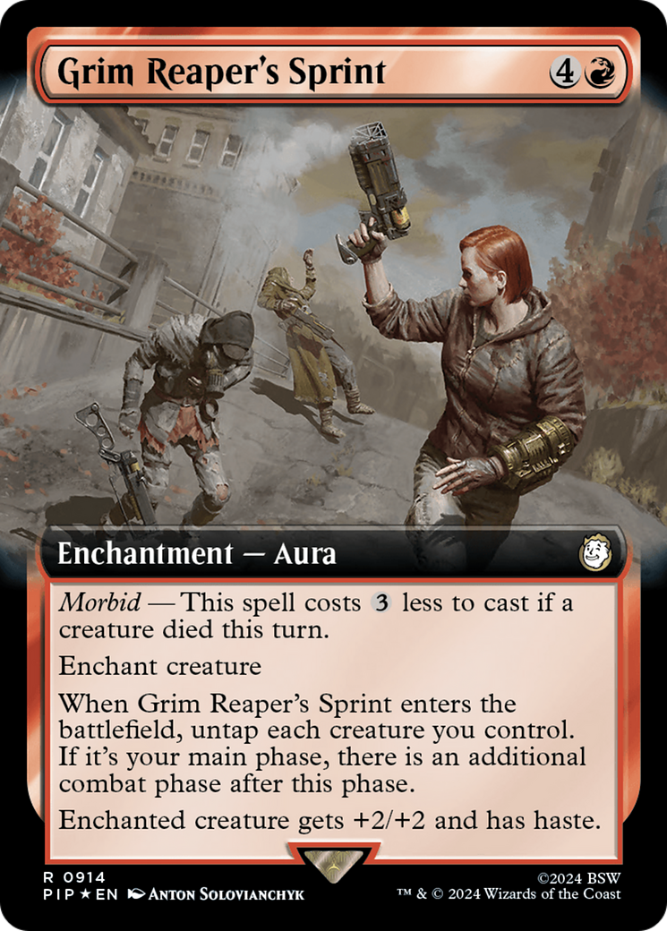Grim Reaper's Sprint (Extended Art) (Surge Foil) [Fallout] | Mindsight Gaming