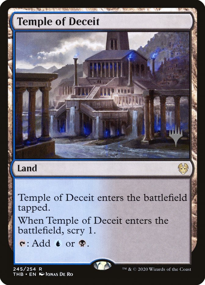 Temple of Deceit (Promo Pack) [Theros Beyond Death Promos] | Mindsight Gaming