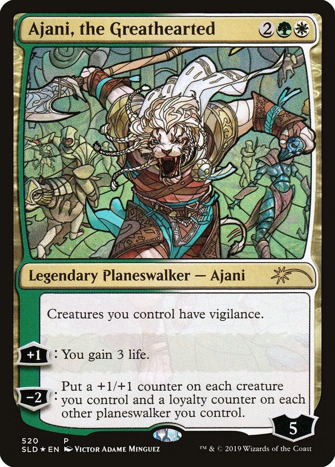 Ajani, the Greathearted (Stained Glass) [Secret Lair Drop Promos] | Mindsight Gaming