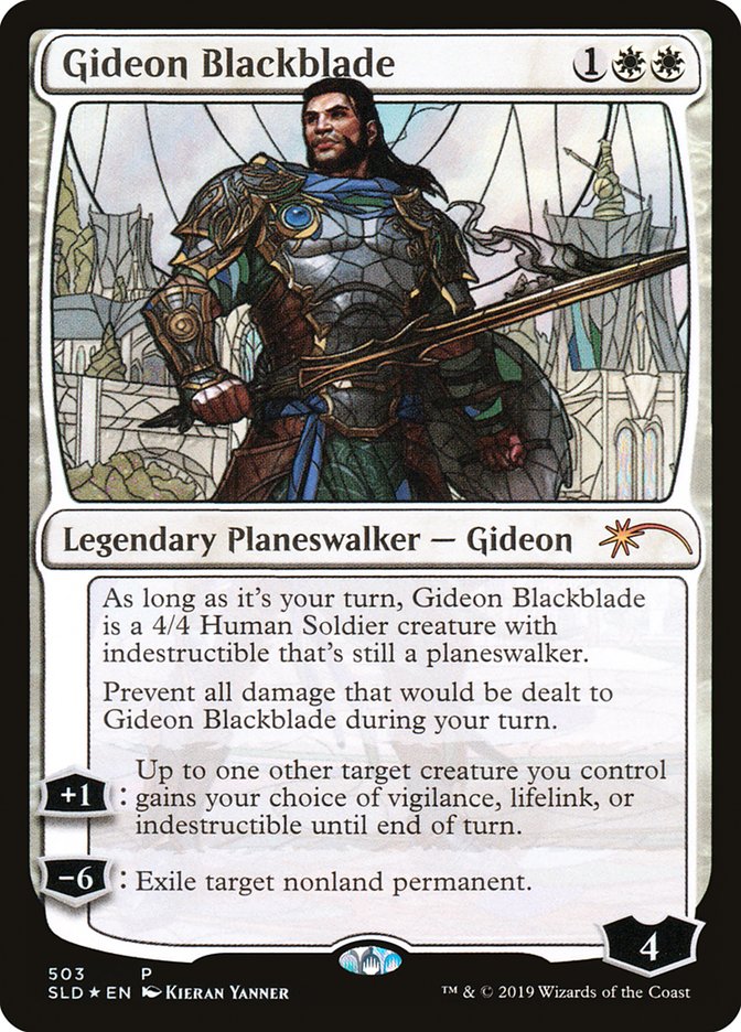 Gideon Blackblade (Stained Glass) [Secret Lair Drop Promos] | Mindsight Gaming