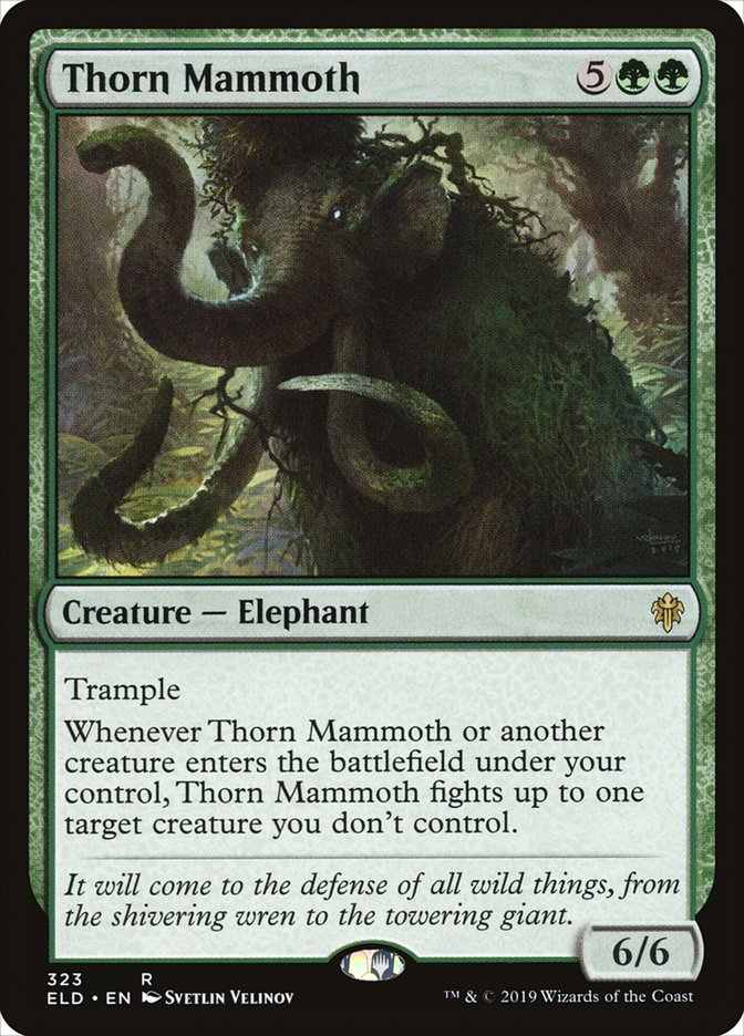 Thorn Mammoth [Throne of Eldraine] | Mindsight Gaming