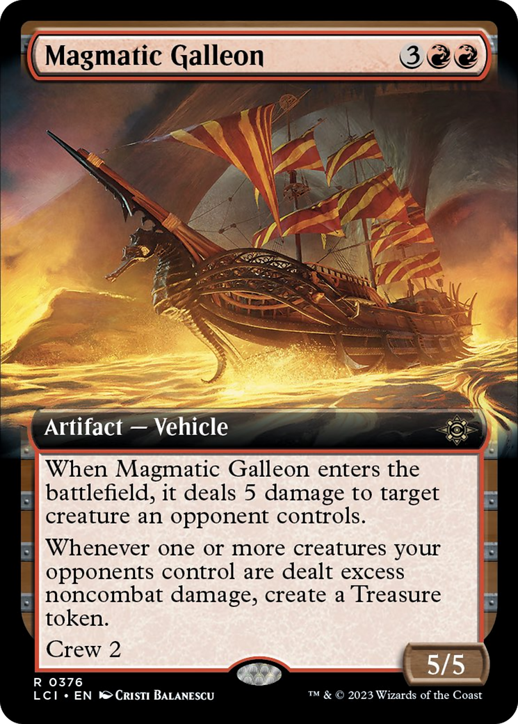 Magmatic Galleon (Extended Art) [The Lost Caverns of Ixalan] | Mindsight Gaming