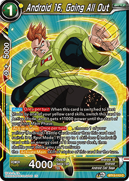 Android 16, Going All Out (Common) [BT13-112] | Mindsight Gaming