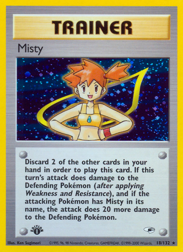 Misty (18/132) [Gym Heroes 1st Edition] | Mindsight Gaming