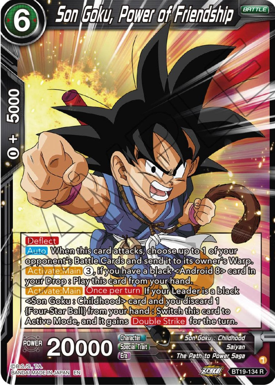 Son Goku, Power of Friendship (BT19-134) [Fighter's Ambition] | Mindsight Gaming